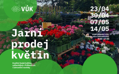 Jarní prodej květin ve sklenících VÚK